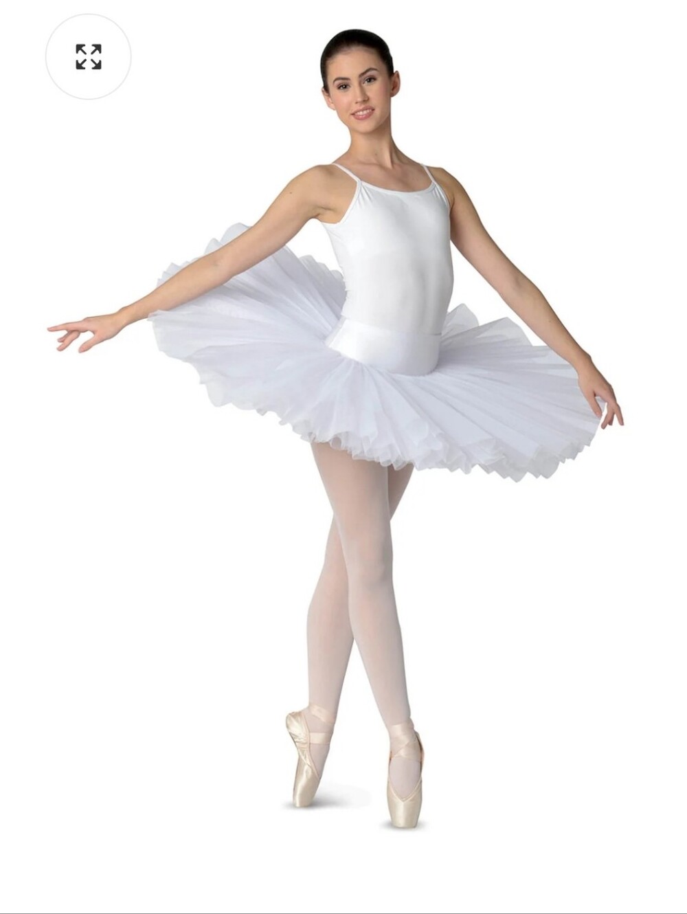 Classic White Platter Tutu Skirt for Women